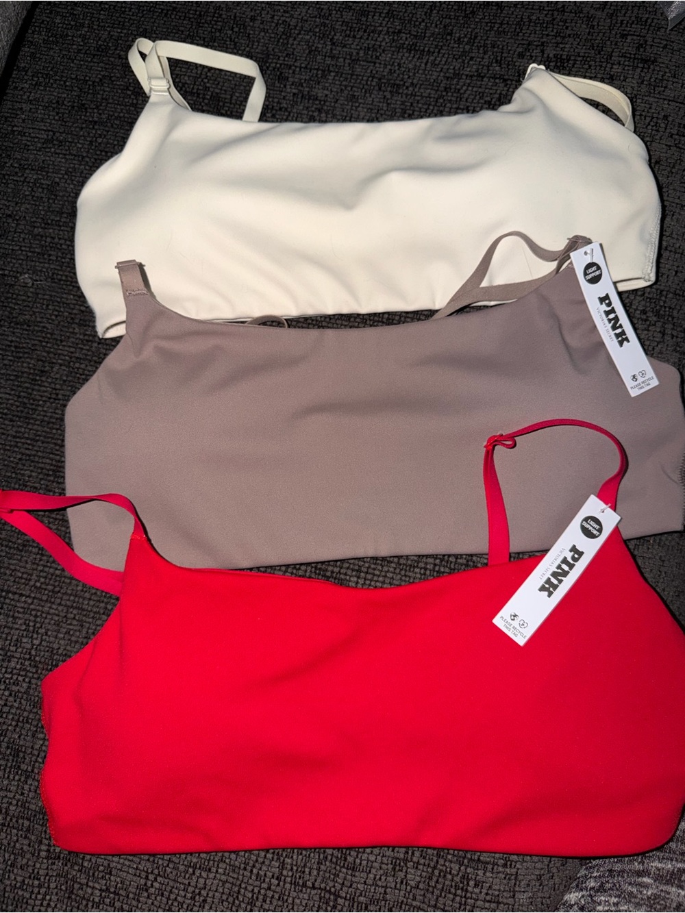 Victoria's Secret Camisole Set - Red, Taupe, Cream
